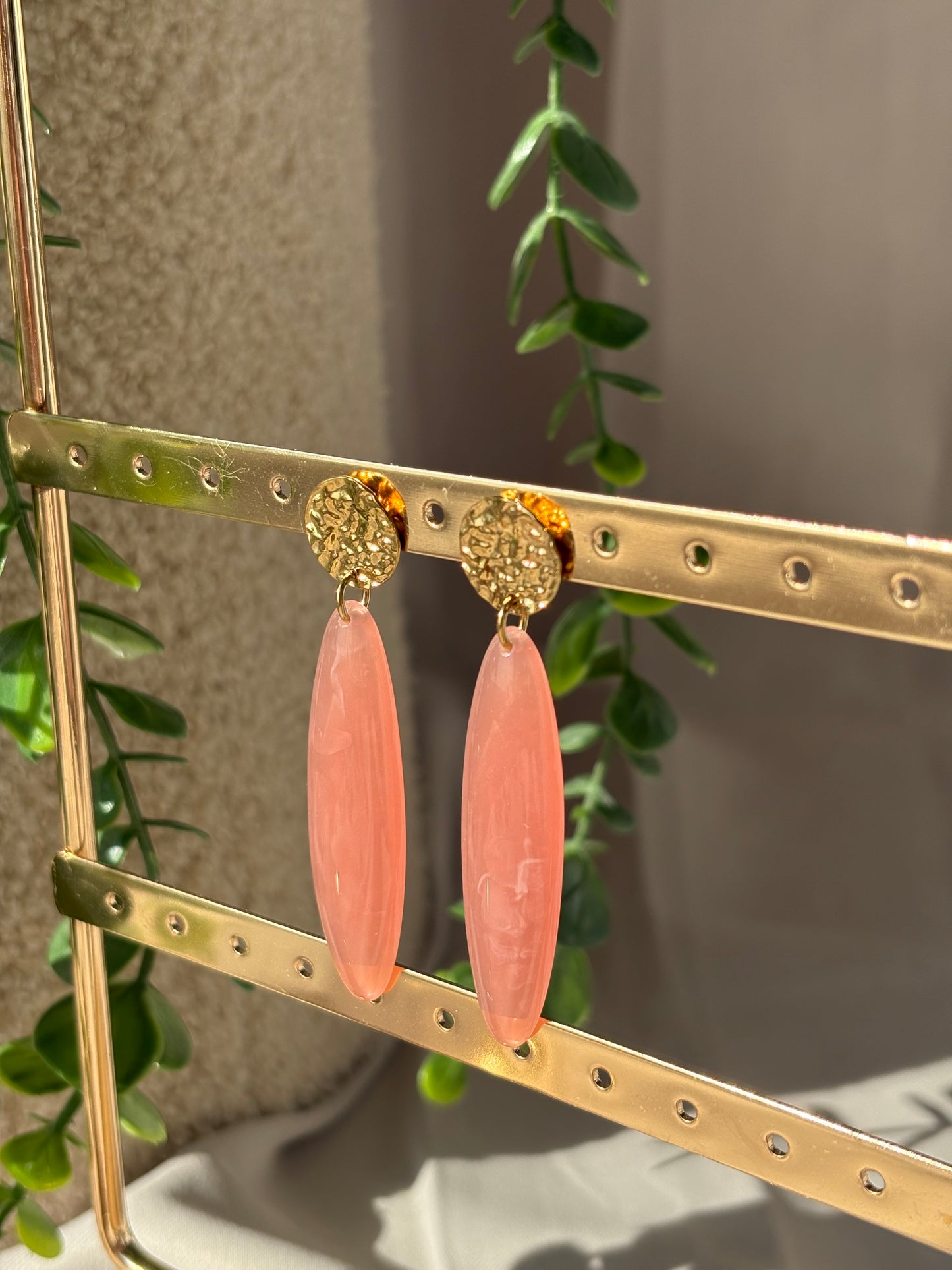 Boucle d'Oreille pendante Pétale
