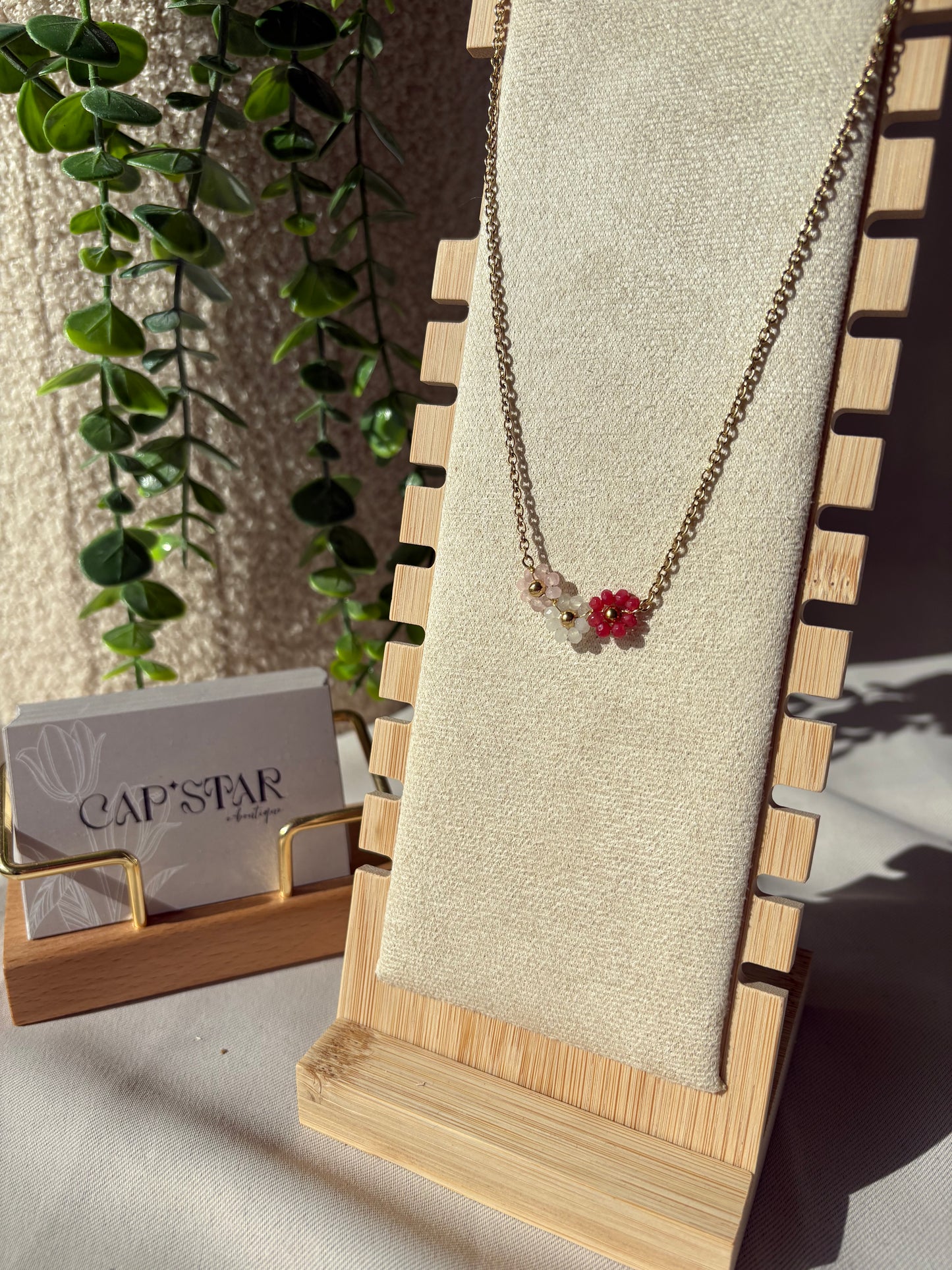 Collier trio fleur