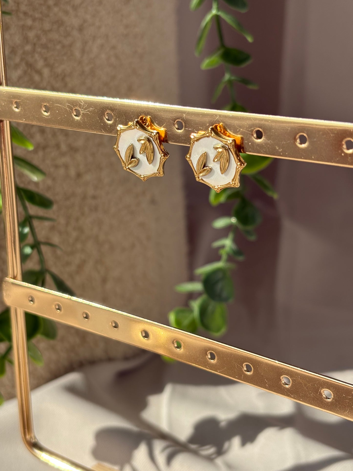 Boucle d'Oreille Feuille