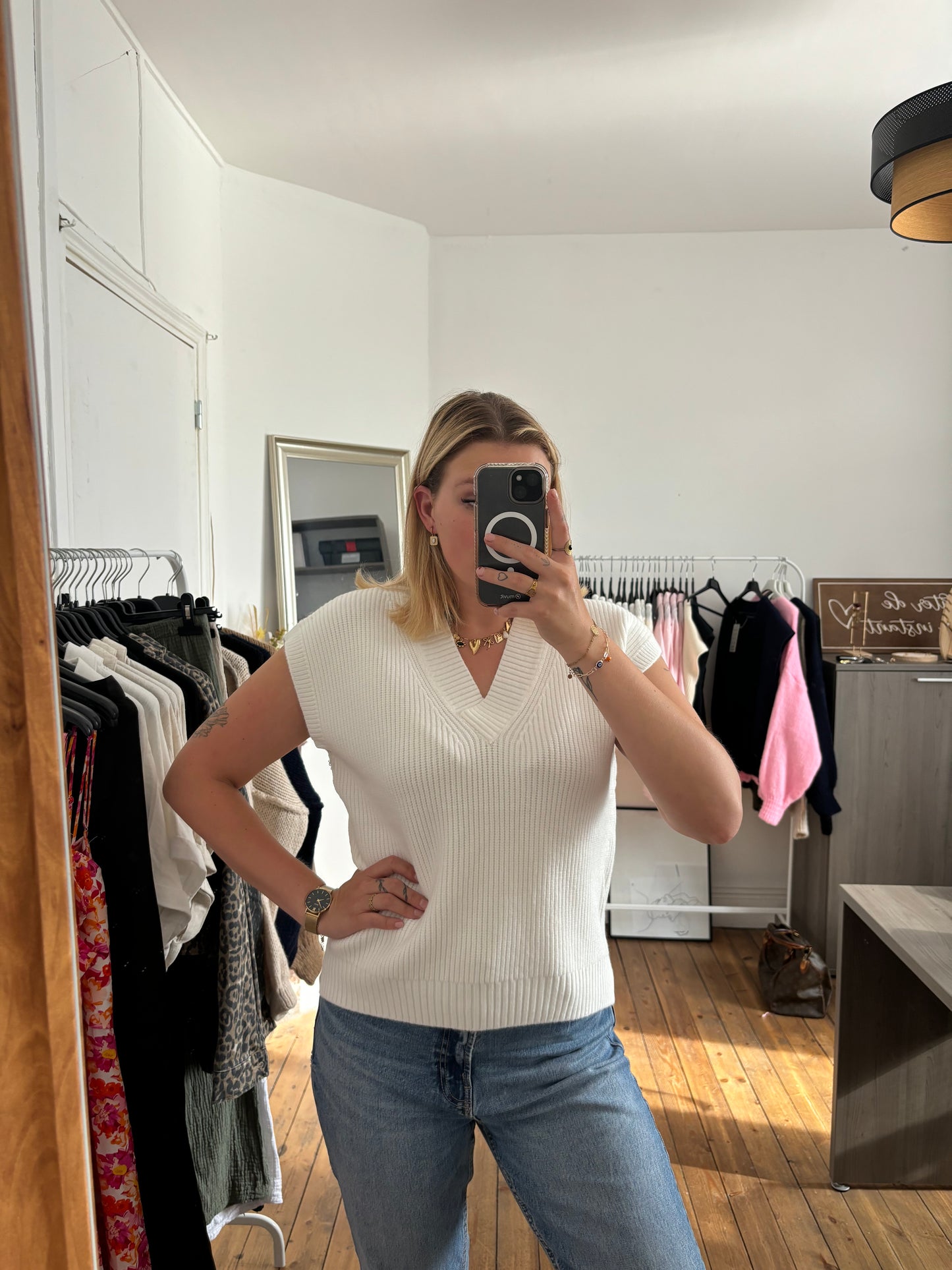 Pull sans manches