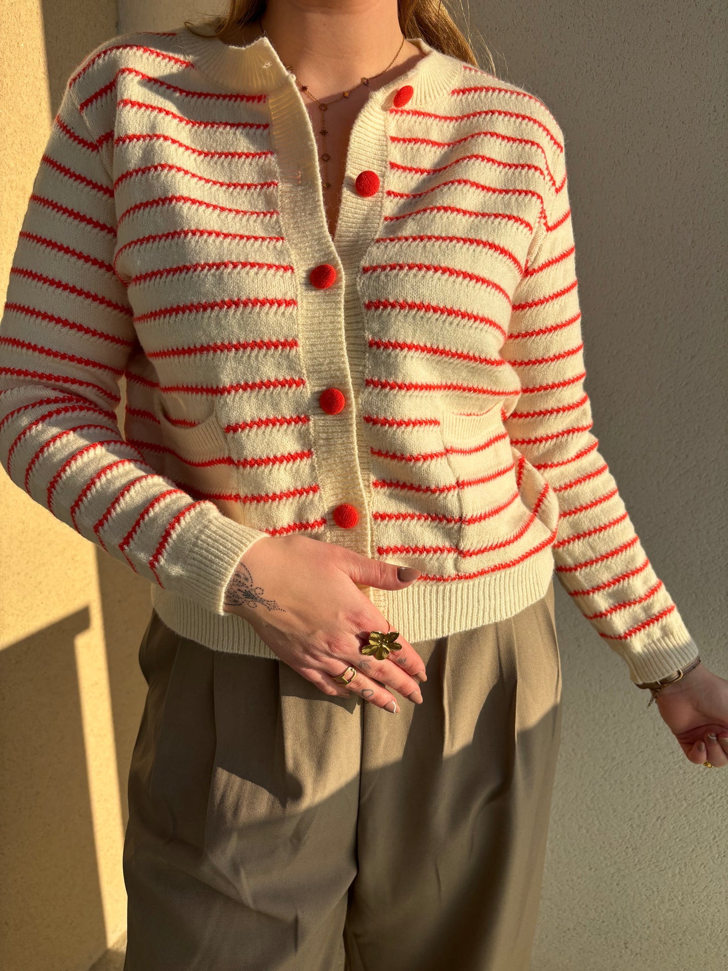Gilet Rayé