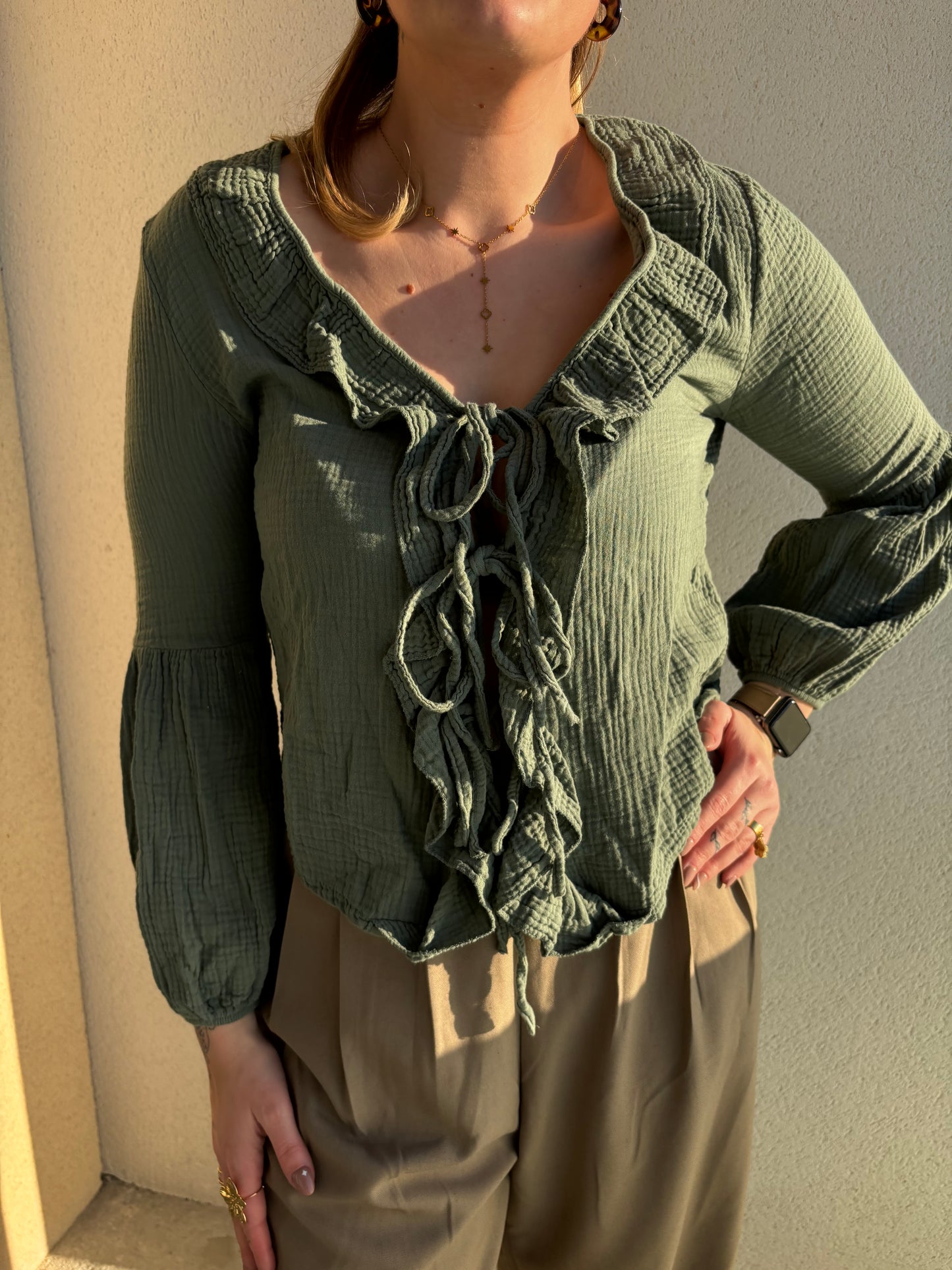 Blouse Bohème volant
