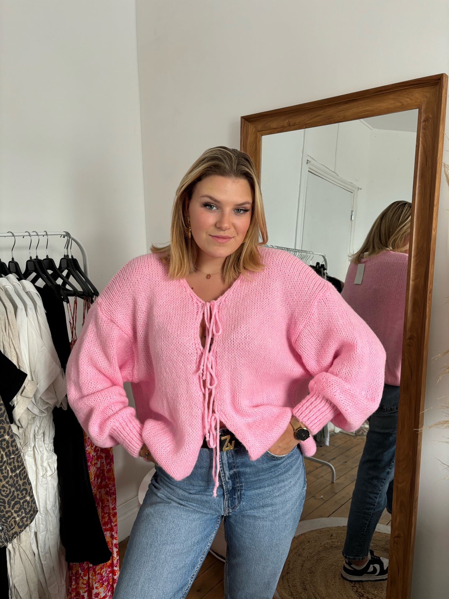 Cardigan à noeud