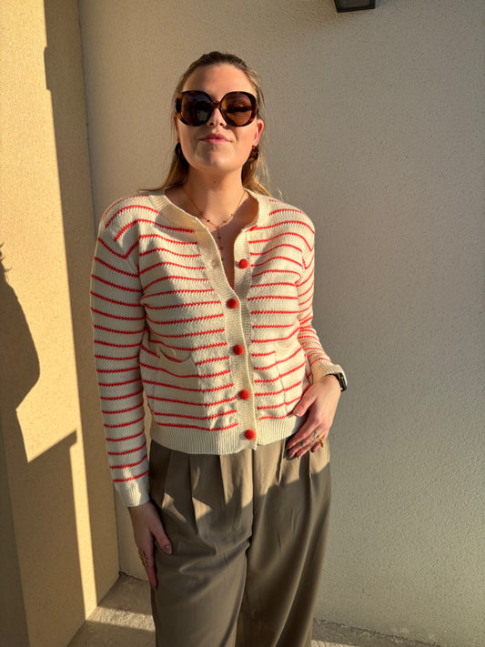 Gilet Rayé