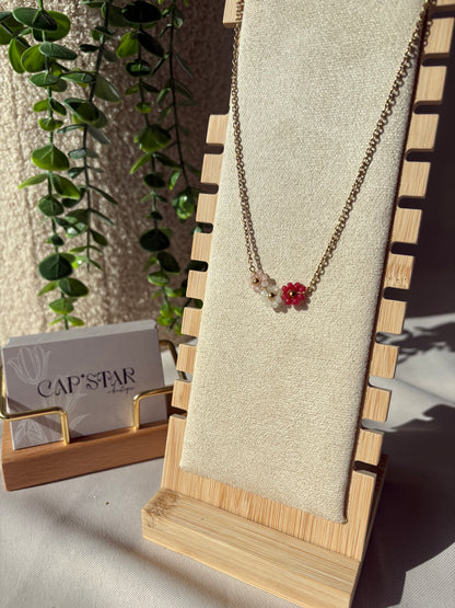 Collier trio fleur