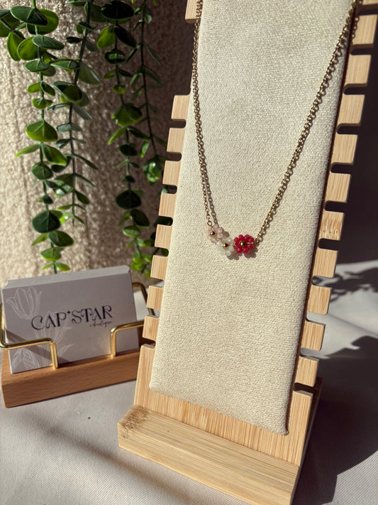 Collier trio fleur