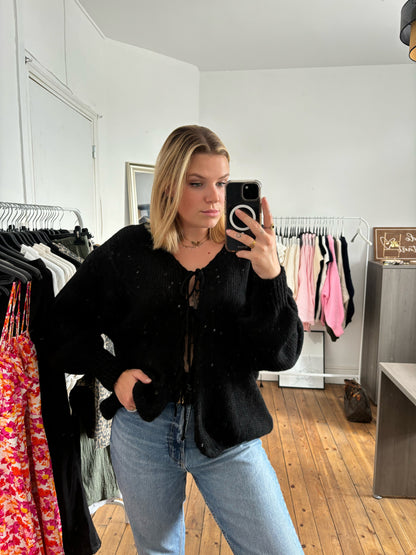 Cardigan à noeud