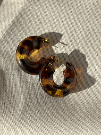 Boucle d'Oreilles Léopard